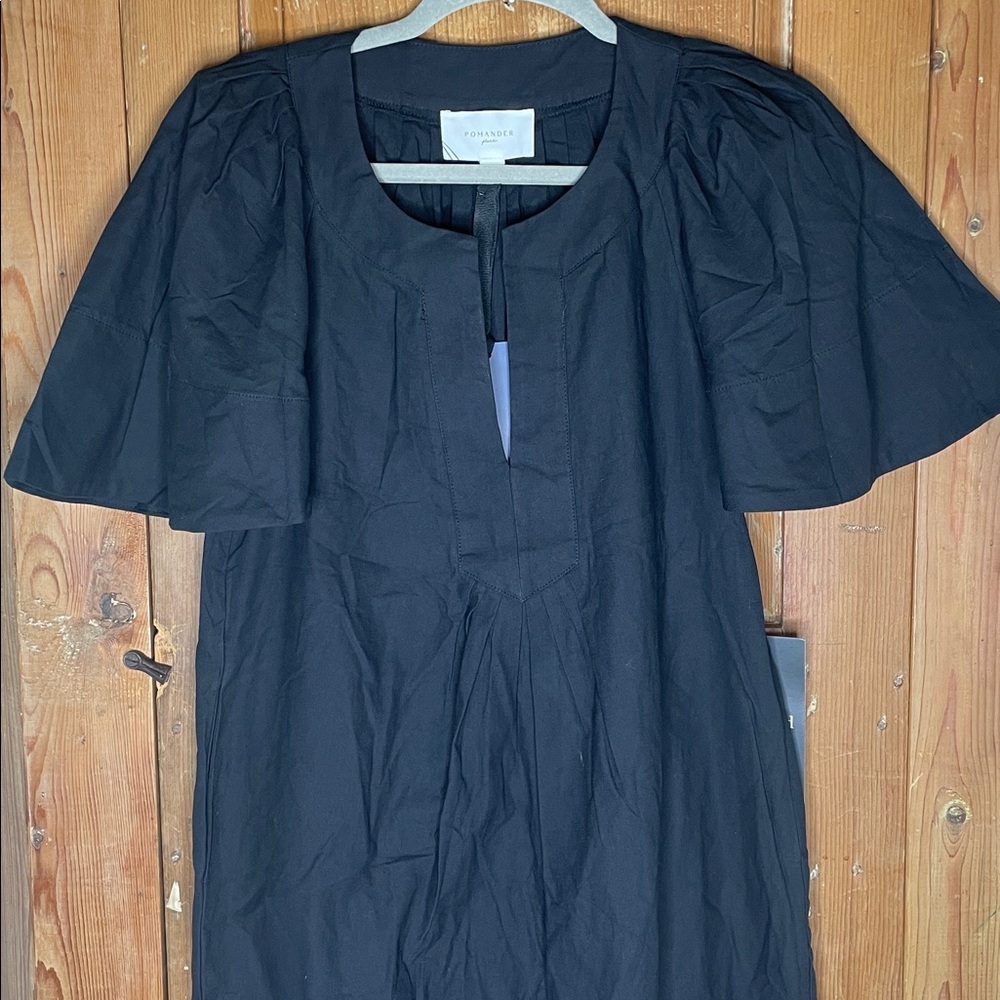 Pomander Place Finley black flutter sleeve maxi dress NWT - Picture 3 of 11